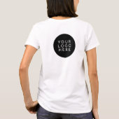 両面 |ロゴ |会社カスタムのスタッフ Tシャツ (裏面)