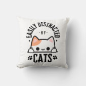 両面 – 猫や犬の枕に気を取られる クッション (正面)