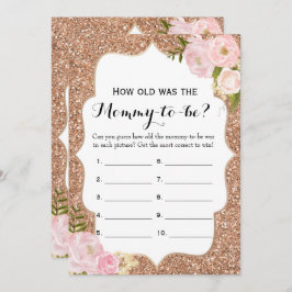 両面- 2つのベビーシャワーゲーム- 何歳| アドバイス 招待状