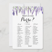 両面 - 2つの ブライダルシャワーのゲーム 財布 | 願い 招待状 (正面)