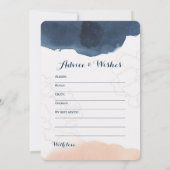 両面 - 2つの ブライダルシャワーゲーム 財布 | ウィッシュ 招待状 (裏面)