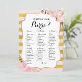両面 - 2つの ブライダルシャワーゲーム 財布 | 願い 招待状 (スタンド正面)