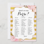 両面 - 2つの ブライダルシャワーゲーム 財布 | 願い 招待状 (正面)