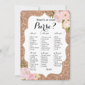 両面 - 2つの ブライダルシャワーゲーム 財布 | 願い 招待状 (正面)