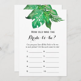 両面 – 2ブライダルシャワーゲーム – 古い |アドバイス 招待状