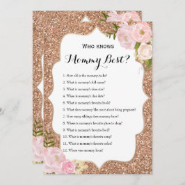 両面 – 2 xベビーシャワーゲーム 招待状