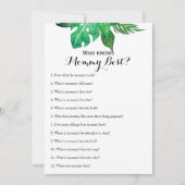 両面 – 2 xベビーシャワーゲーム 招待状 (正面)