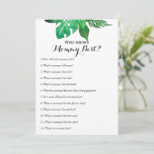 両面 – 2 xベビーシャワーゲーム 招待状 (スタンド正面)