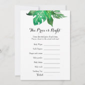 両面 – 2 xベビーシャワーゲーム 招待状 (裏面)