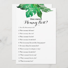 両面 – 2 xベビーシャワーゲーム 招待状