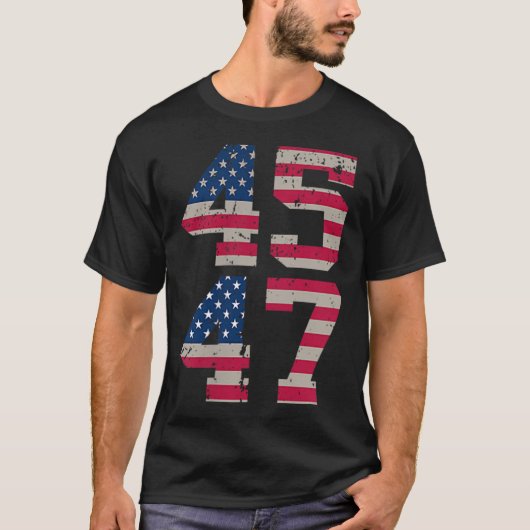 (両面) 45 47トランプ5G Tより良いカバレッジ Tシャツ (正面)