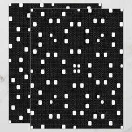 両面 B&W テクスチャード ミニマリズム スクラップブック ページ