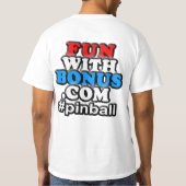 両面FunWithBonus.comの前部小型の#pinball - Tシャツ (裏面)