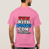 両面FunWithBonus.com - @FunWithBonus - Tシャツ (裏面)