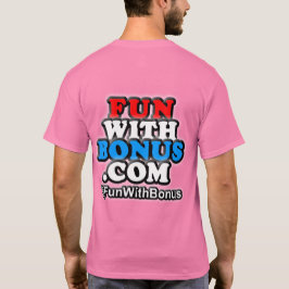 両面FunWithBonus.com - @FunWithBonus - Tシャツ