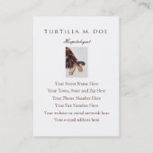 両面Herpetologist 名刺 (裏面)