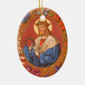 両面St. Louis IX the King (PM 05) セラミックオーナメント (裏面)