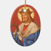 両面St. Louis IX the King (PM 05) セラミックオーナメント (正面)