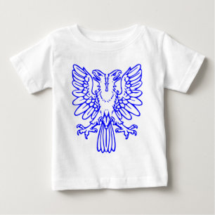 両頭イーグル – 青 ベビーTシャツ