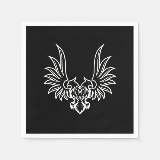 両頭付き鷲 スタンダードカクテルナプキン (正面)