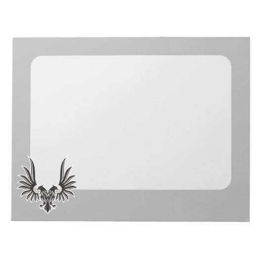 両頭付き鷲 ノートパッド (正面)