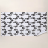 両頭付き鷲 ビーチタオル (正面)