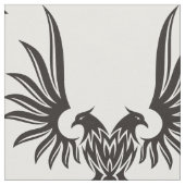 両頭付き鷲 ファブリック (クローズアップ)