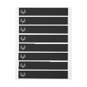 両頭付き鷲 ラップアラウンド宛名ラベル (シート)