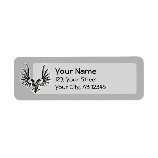 両頭付き鷲 ラベル (正面)