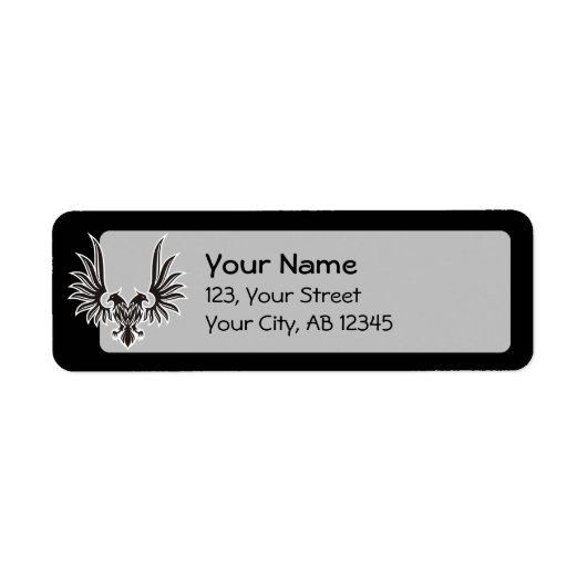 両頭付き鷲 ラベル (正面)