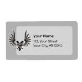 両頭付き鷲 ラベル (正面)