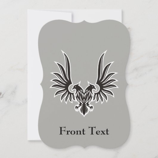 両頭付き鷲 招待状 (正面)