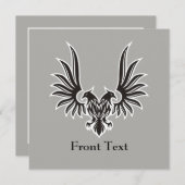 両頭付き鷲 招待状 (正面/裏面)