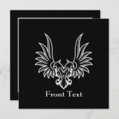 両頭付き鷲 招待状 (正面/裏面)