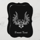 両頭付き鷲 招待状 (正面/裏面)