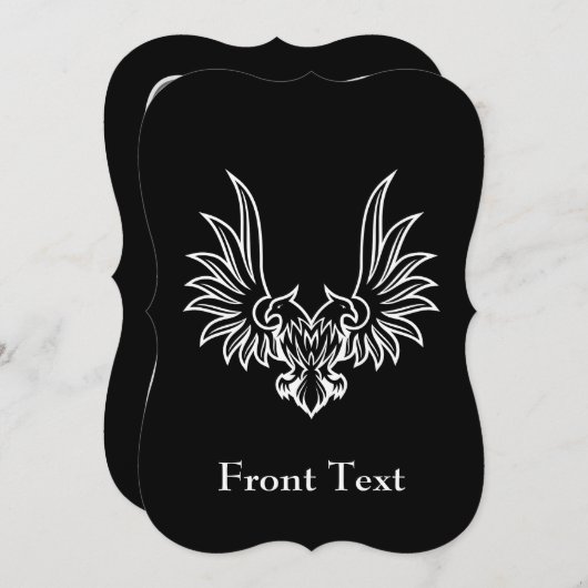 両頭付き鷲 招待状 (正面/裏面)