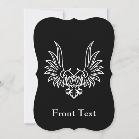 両頭付き鷲 招待状 (正面)