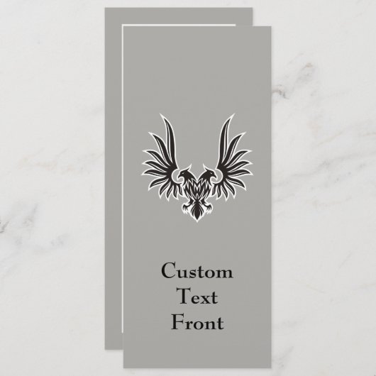 両頭付き鷲 招待状 (正面/裏面)