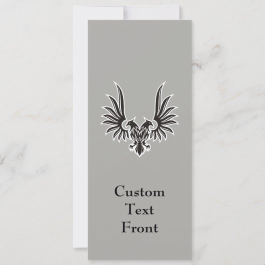 両頭付き鷲 招待状 (正面)