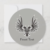 両頭付き鷲 招待状 (正面)