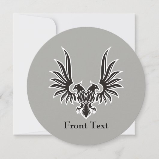 両頭付き鷲 招待状 (正面)
