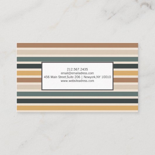 並びカラフル付き名刺 名刺 (裏面)