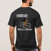 並ぶものがないMissoula Parkourのグループのロゴのワイシャツ- Tシャツ (裏面)