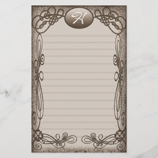 並ぶアンティークの空想 便箋 (正面)