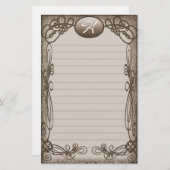 並ぶアンティークの空想 便箋 (正面/裏面)