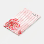 並ぶハートのパーソナライズ ポストイット (アングル)