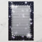 並ぶ宇宙の明るく輝くな星 便箋 (正面)