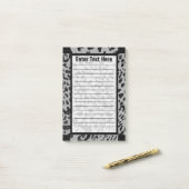 並ぶ"黒い及び灰色のヒョウ" 4x6 ポストイット (デスク上)