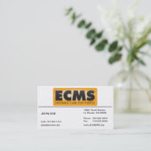 並ぶECMSの名刺 名刺 (スタンド正面)