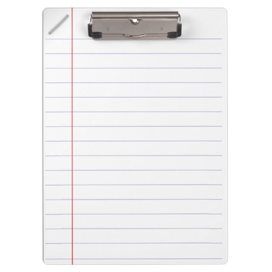 並べられたノートの紙のクリップボード クリップボード (正面)